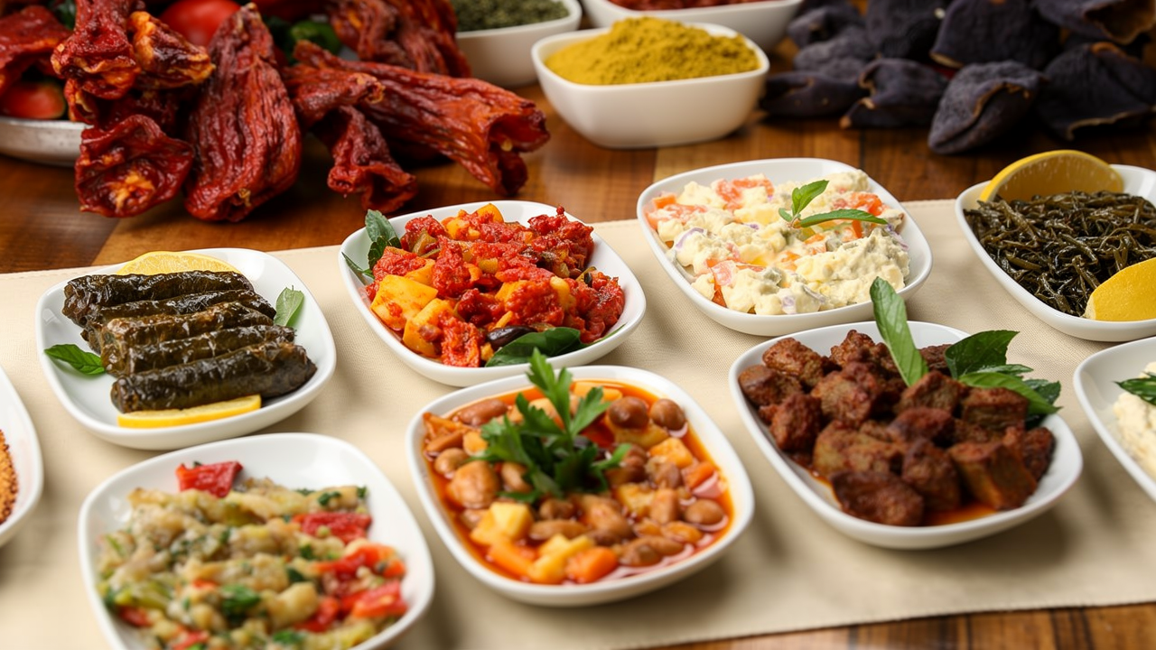 Ali Baba Usulü Sıcak Atom ve Meze Çeşitleri